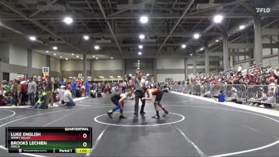 120 lbs Quarterfinal - Luke English, Smoky Valley vs Brooks Lechien, Circle