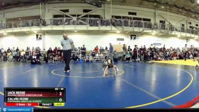 45 lbs 1st Place Match - Jack Besse, Bulldog Premier Wrestling Club vs Calvin Huhn, Contenders Wrestling Academy