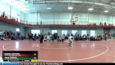 106 lbs Cons. Round 2 - Mason Coffman, Whiteland Wrestling Club vs Palik Findley, Seymour Middle School