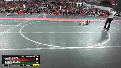 95 lbs Cons. Round 2 - Mason Shilts, Chippewa Falls vs Russell Cragin, River Falls