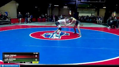 1A-165 lbs Champ. Round 1 - Sean Crews, Social Circle vs Luis Roman, East Laurens