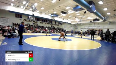 141 lbs Consi Of 32 #2 - Cristian Mier, Paloma Valley vs Brently Macamay, Walnut