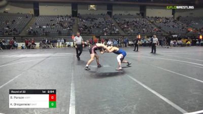 149 lbs Round Of 32 - Bryce Parson, North Idaho vs Kolby Drogemeier, Barton