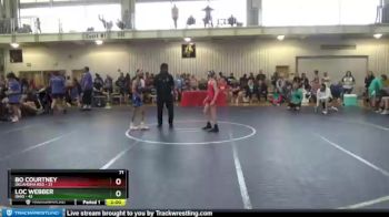 71 lbs Round 3 (8 Team) - Bo Courtney, Oklahoma Red vs Loc Webber, Ohio
