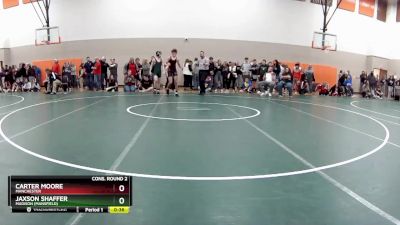 150 lbs Cons. Round 2 - Carter Moore, Manchester vs JAXSON SHAFFER, Madison (Mansfield)