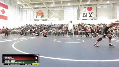 136 lbs Champ. Round 2 - Aiden Bopp, Shenendehowa Wrestling Club vs Kai Vien, Club Not Listed