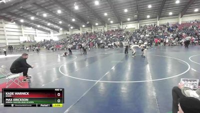 116 lbs Champ. Round 3 - Max Erickson, Green Canyon High School vs Kade Warnick, Davis