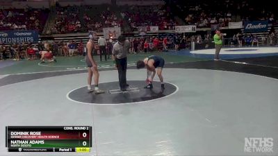 D 2 120 lbs Cons. Round 2 - Nathan Adams, North Desoto vs Dominik Rose, Kenner Discovery Health Science