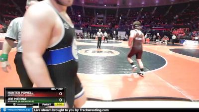 2A 220 lbs Champ. Round 1 - Joe Midona, Riverside (R.-Brookfield) vs Hunter Powell, Joliet (Catholic Academy)