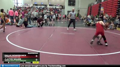 80 lbs Quarterfinal - Dallas Wondercheck, Panther Wrestling Club vs Clayton Walker, Madison County Youth Wrestling