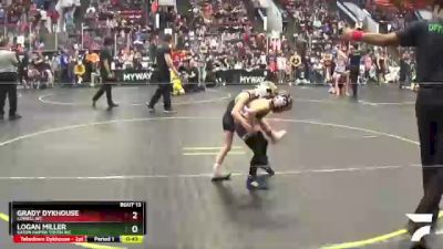 46 lbs Cons. Semi - Logan Miller, Eaton Rapids Youth WC vs Grady Dykhouse, Lowell WC