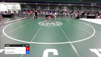 100 lbs Round Of 32 - Anna Ockerman, NC vs Camryn Gresham, OH