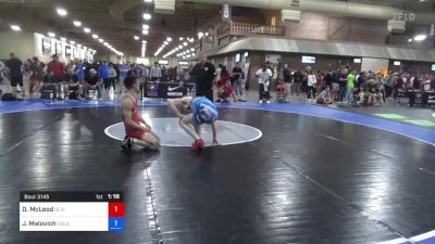 70 kg Rnd Of 128 - Darren McLeod, Olivet Wrestling Club vs Jonathan Malovich, Colorado