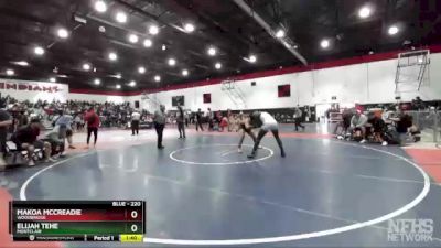 220 lbs Quarterfinal - Elijah Tehe, Montclair vs Makoa McCreadie, Woodbridge