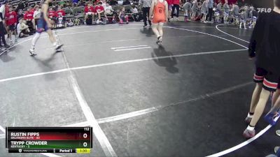 112 lbs Round 2 (6 Team) - Rustin Fipps, Oklahoma Elite vs Trypp Crowder, Kentucky