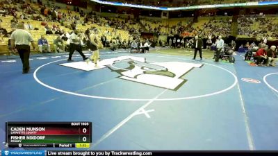 215 Class 1 lbs 1st Place Match - Caden Munson, Lafayette County vs Fisher Nixdorf, Penney