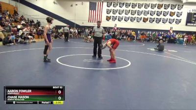 120 lbs Champ. Round 2 - Chase Mason, North Royalton vs Aaron Fowler, Northwest