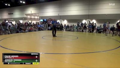 120 lbs Semis & 1st Wrestleback (8 Team) - Angelina Barham, Queen Bees vs Naima Ghaffar, MXW Purple