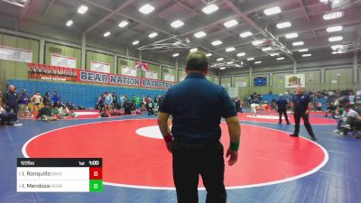 122 lbs 7th Place - Isaac Ronquillo, Bakersfield vs Isaak Mendoza, Redwood