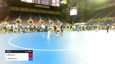 220 lbs Cons 32 #1 - James Blacman, Virginia vs Jaxson Hildebrand, Iowa