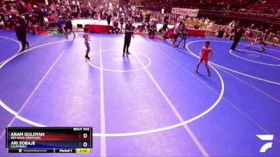 74 lbs Semifinal - Aram Guloyan, Red Wave Wrestling vs Ari Sobaje, California