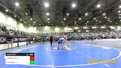 170 lbs Consi Of 8 #1 - Jonathan Seamons, BULLDOG WRESTLING CLUB vs Easton Kemper, Burns Oregon