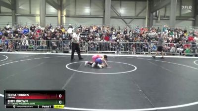 65 lbs Cons. Round 2 - Emmi Brown, Pittsburg Wrestling Club vs Sofia Torres, Liberal