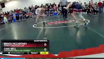 100 lbs Quarterfinal - Case Bell, Contenders Wrestling Academy vs Brock McCartney, Garrett Wrestling Club