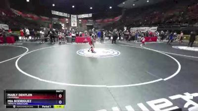 70 lbs Quarterfinal - Marly Dentler, California vs Mia Rodriguez, Trifecta Wrestling