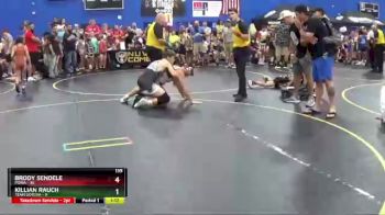 135 lbs Round 4 (6 Team) - Brody Sendele, POWA vs Killian Rauch, Team Gotcha