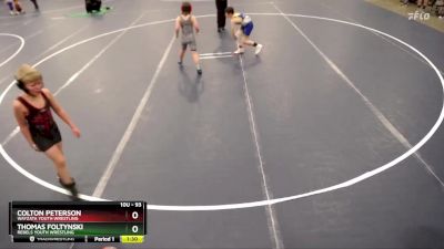 93 lbs Champ. Round 1 - Thomas Foltynski, Rebels Youth Wrestling vs Colton Peterson, Wayzata Youth Wrestling