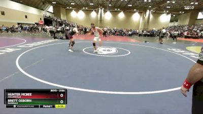 215A Quarterfinal - Brett Osborn, Glendale vs Hunter Mcbee, Collinsville