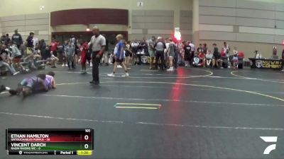 101 lbs Round 2 (6 Team) - Ethan Hamilton, Untouchables Purple vs Vincent Darch, Ragin Raisins WC