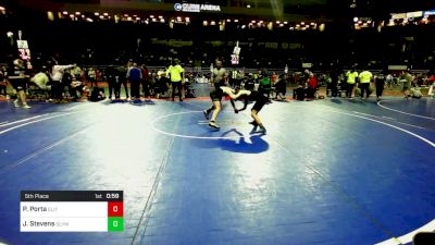 95 lbs 5th Place - Parker Porta, Elite NJ vs Jake Stevens, Olympic