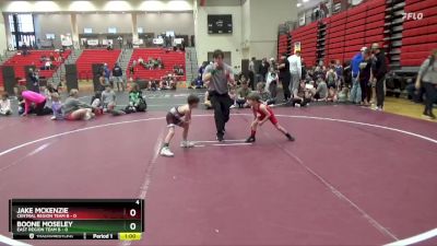 40 lbs Round 3 (4 Team) - Jake McKenzie, Central Region Team B vs Boone Moseley, East Region Team B