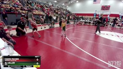 54-58 lbs Round 3 - Cason Pachek, Wiggins Youth WC vs Eli Zeller, HRA