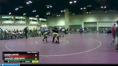 132 lbs Semis & Wb (16 Team) - Kaydin Carter, SD White vs Anthony Hernandez, Foxfire Wrestling Red