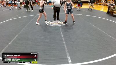 115/125 Round 2 - Averee Johnson, Team Alpha Wrestling vs McKenzie Partin, Mighty Warriors Wr