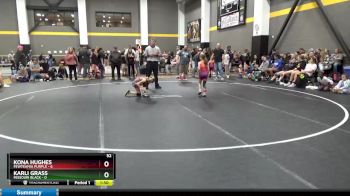 52 lbs Round 2 (4 Team) - Karli Grass, Missouri Black vs Kona Hughes, FEWTeamIA Purple