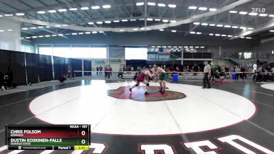 197 lbs Cons. Round 2 - Chris Folsom, Norwich vs Dustin Koskinen-Falls, Oswego State