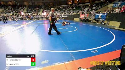 110 lbs Quarterfinal - Rylan Mckenney, MI-Rev vs Luke Lucero, ReZults Wrestling