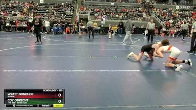 115 lbs Cons. Round 3 - Wyatt Donohoe, WRATH vs Coy Obrecht, The Best Wrestler