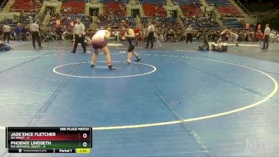 190 lbs Finals (8 Team) - Phoenix Lindseth, W2-Bismarck Legacy vs Jade`ence Fletcher, W1-Minot