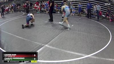 120 lbs Quarterfinals (8 Team) - Cooper Bain, Team Oregon vs Charles Miserendino, Kentucky