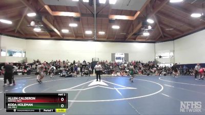 125 lbs Semifinal - Koda Holeman, Cal Poly vs Allen Calderon, Indiana Tech