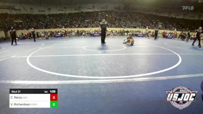 70 lbs Round Of 16 - Carsten Reiss, Keystone Wrestling Club vs Van Richardson, El Reno Wrestling Club