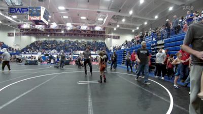 64 lbs Consi Of 4 - Jett Manion, Cushing vs Charlie Mckee, Bridge Creek Youth Wrestling