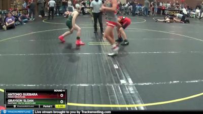 96 lbs Round 4 - Grayson Sloan, Eastside Youth Wrestling vs Antonio Guebara, Maize Wrestling