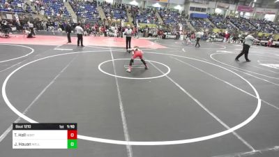 80 lbs Quarterfinal - Tallin Hall, North Fork vs Jace Hauan, Wellington Eagles