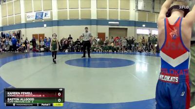 49 lbs Round 2 (10 Team) - Easton Allgood, Floyd Wrestling Club vs Kamden Fewell, Kokomo Wildkat Wrestling Club